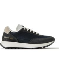 Common Projects - Track Classic Nubuck-trimmed Suede And Ripstop Sneakers - Lyst
