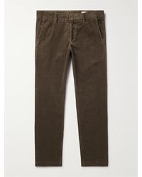 NN07 - Theo 1322 Straight-leg Organic Cotton-blend Corduroy Trousers - Lyst