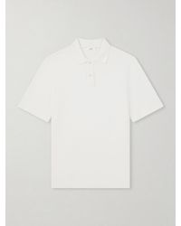 MR P. - Organic Cotton And Linen-Blend Piqué Polo Shirt - Lyst