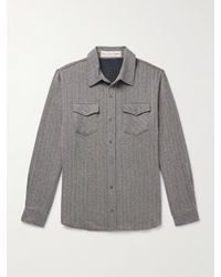 God's True Cashmere - Striped Cashmere Shirt - Lyst