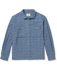 Folk - Patch Basketweave Cotton Overshirt - Lyst