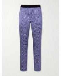 Tom Ford - Printed Silk-blend Satin Pyjama Trousers - Lyst