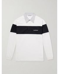 Acne Studios - Logo-Embroidered Cotton-Jersey Polo Shirt - Lyst