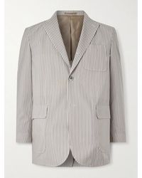 Beams Plus - 3B Striped Wool Blazer - Lyst