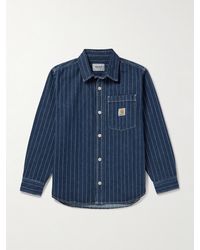 Carhartt - Orlean Hickory-striped Denim Shirt Jacket - Lyst