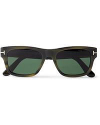 Tom Ford - Smith Square-frame Tortoiseshell Acetate Sunglasses - Lyst