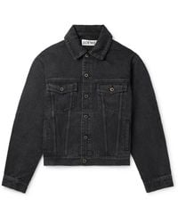 Loewe - Anagram Logo-appliquéd Denim Jacket - Lyst