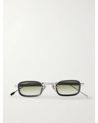 sato - Canicula Square-Frame Titanium Sunglasses - Lyst