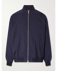 Barena - Gabier Fulgor Striped Wool-blend Bomber Jacket - Lyst