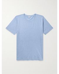 Zimmerli of Switzerland - Filo Di Scozia Cotton And Linen-Blend T-Shirt - Lyst