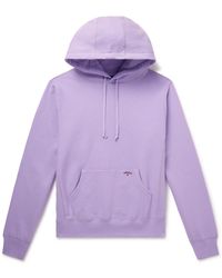 Noah - Logo-embroidered Cotton-jersey Hoodie - Lyst