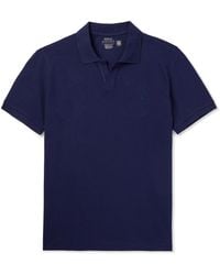 Polo Ralph Lauren - Logo-Embroidered Cotton-Blend Piqué Polo Shirt - Lyst
