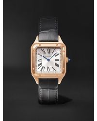 Cartier - Santos-Dumont Large 18-Karat Rose Watch, Ref. Wgsa0116 - Lyst