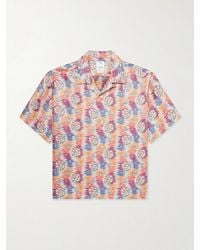 Visvim - Crosby Camp-collar Silk And Cotton-blend Jacquard Shirt - Lyst