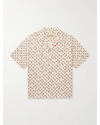 Valentino Garavani - Camp-Collar Printed Cotton-Poplin Shirt - Lyst
