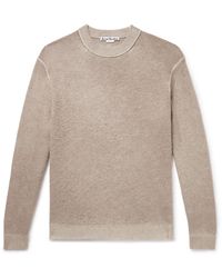 Acne Studios - Karpo Brushed Wool, Cotton And Cashmere-Blend Sweater - Lyst