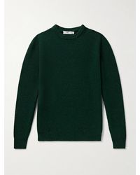 Inis Meáin - Caoladóir Basketweave Merino Wool And Cashmere-blend Sweater - Lyst