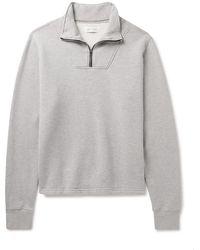 Les Tien - Yacht Cotton-jersey Half-zip Sweatshirt - Lyst