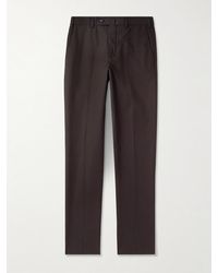 Loro Piana - Carlo Hyannis Tapered Cotton-Blend Trousers - Lyst