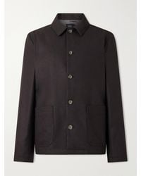 A.P.C. - Brest Wool-Blend Twill Blouson Jacket - Lyst