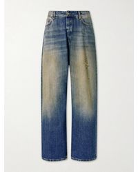 424 - Big Daddy Wide-leg Distressed Jeans - Lyst