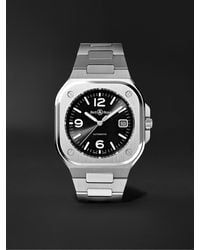 Bell & Ross - Br 05 Steel Automatic 40Mm Stainless Steel Watch, Ref. No. Br05A-Bl-St/Sst - Lyst