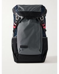 master-piece - Potential Leather And Webbing-Trimmed Cordura Mastertex Backpack - Lyst