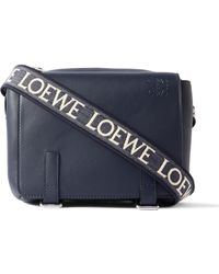 Loewe - Military Leather Messenger Bag - Lyst