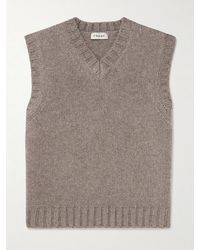 FRAME - Yak And Merino Wool-blend Sweater Vest - Lyst