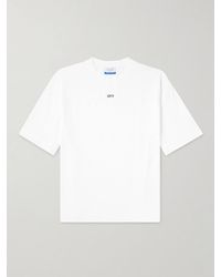 Off-White c/o Virgil Abloh - T-Shirt aus Baumwoll-Jersey mit Logoprint - Lyst