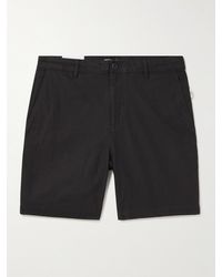 Onia - Traveller Straight-leg Stretch-cotton And Linen-blend Twill Shorts - Lyst