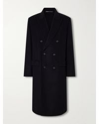 Saint Laurent - Double-breasted Wool-blend Coat - Lyst