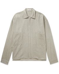 The Row - Amoneto Linen And Cashmere-blend Overshirt - Lyst