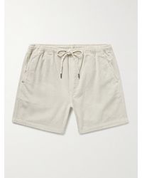 Faherty - Straight-leg Organic Cotton-blend Corduroy Drawstring Shorts - Lyst