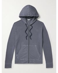 James Perse - Garment-dyed Cotton-jersey Hoodie - Lyst