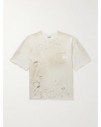Neighborhood - Savage Distressed Paint-Splattered Cotton-Jersey T-Shirt - Lyst