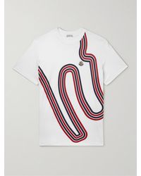 Moncler - Logo Patch Circuit Print T-shirt - Lyst
