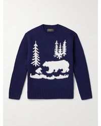 Beams Plus - Intarsia Wool Sweater - Lyst