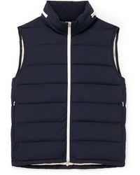 Brunello Cucinelli - Quilted Shell Hooded Down Gilet - Lyst