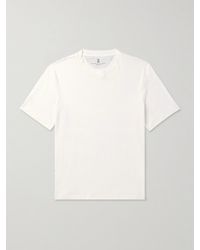 Brunello Cucinelli - Linen And Cotton-Blend Jersey T-Shirt - Lyst