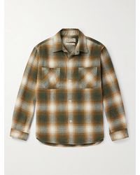 Remi Relief - Jazz Nep Checked Cotton-blend Flannel Shirt - Lyst