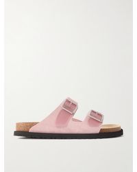 Birkenstock - Arizona Milky Suede And Pvc Sandals - Lyst