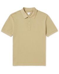 Bottega Veneta - Slim-fit Cotton-piqué Polo Shirt - Lyst