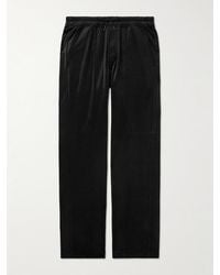 Tom Ford - Weit geschnittene Hose aus Samt aus einer Seiden-Baumwollmischung - Lyst
