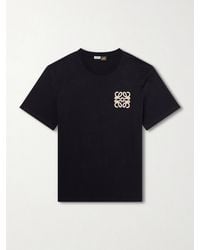 Loewe - Paula's Ibiza Logo-Embroidered Cotton T-Shirt - Lyst