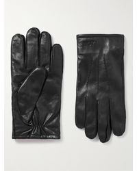 NN07 - Eleven 9150 Ribbed Knit-trimmed Leather Gloves - Lyst