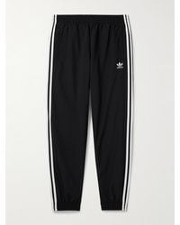 adidas Originals - Logo-embroidered Striped Shell Sweatpants - Lyst