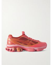 Asics - Us6-s Gel-kinetic Fluent Rubber-trimmed Mesh Sneakers - Lyst