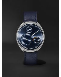 Ressence - Type 1 Automatic 42mm Titanium And Leather Watch - Lyst