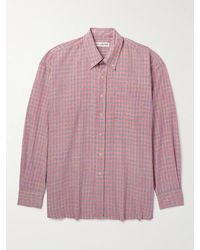 Our Legacy - Borrowed Button-down Collar Checked Woven Shirt - Lyst